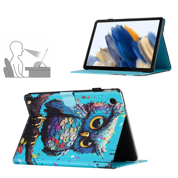 Etui do Samsung Galaxy Tab A9 X110 / X115, owl