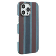 Etui do IPhone 16 Pro, Aramid Fiber Slim Case, do MagSafe, niebieskie / czerwone