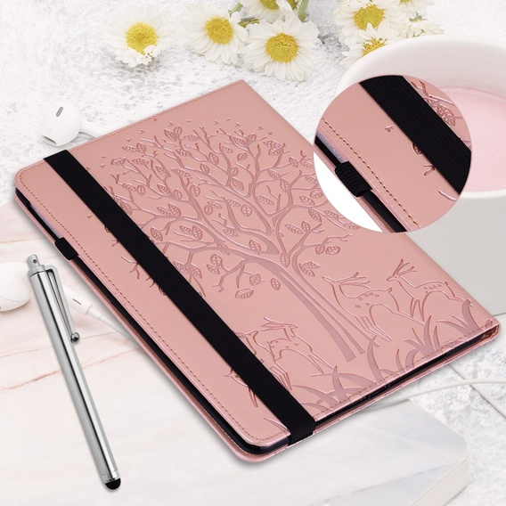 Etui do Xiaomi Redmi Pad SE 11", tree and deers, różowe