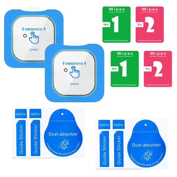 2x Szkło hartowane na aparat ERBORD do Oppo Find X9, Czarne