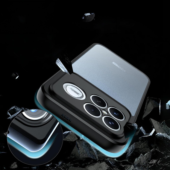 Etui do Xiaomi Poco F8 Ultra, Fusion Hybrid, przezroczyste z czarną ramką