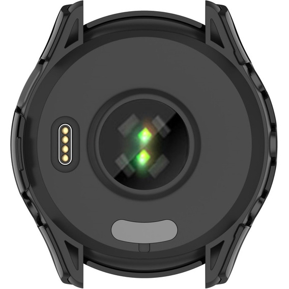 2w1 Etui + Szkło Hartowane do Garmin Forerunner 265, Czarne