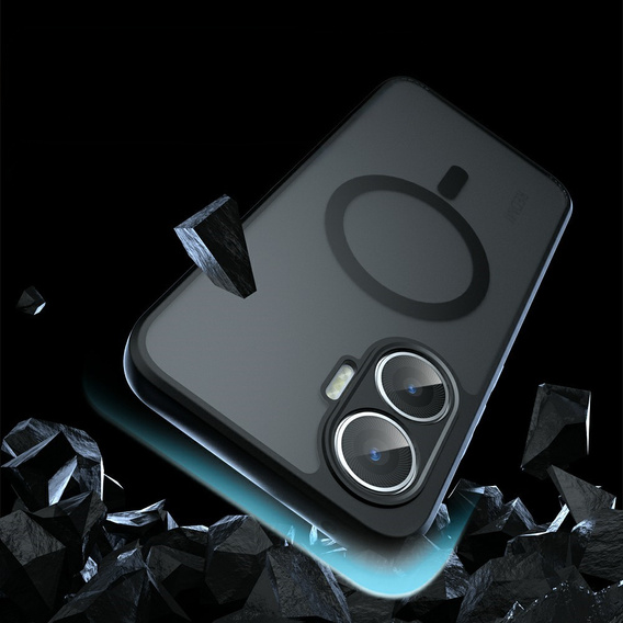 Etui do Xiaomi Poco F7 do MagSafe, ERBORD Matt Case - czarne