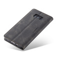 Etui CASEME do Samsung Galaxy S8 Plus, Leather Wallet Case, czarne
