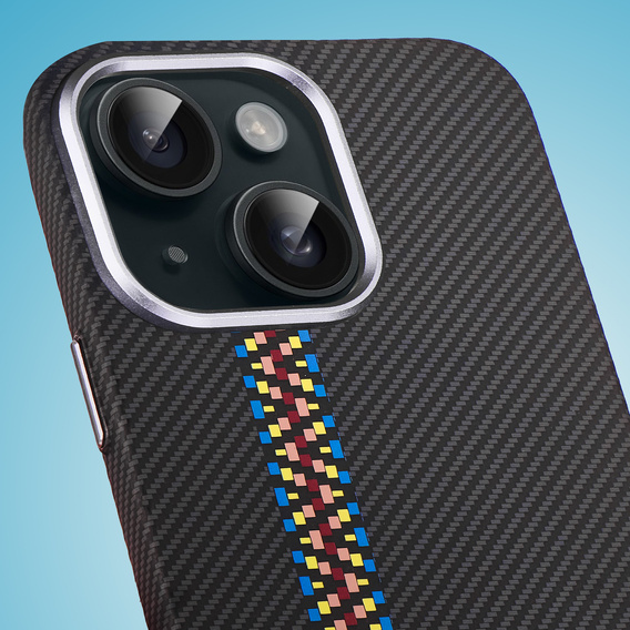 Etui do iPhone 14, Carbon Fiber MagSafe, czarne