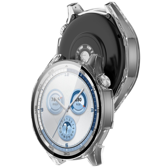 2w1 Etui + Szkło Hartowane do Huawei Watch GT 5 46mm, Przezroczyste