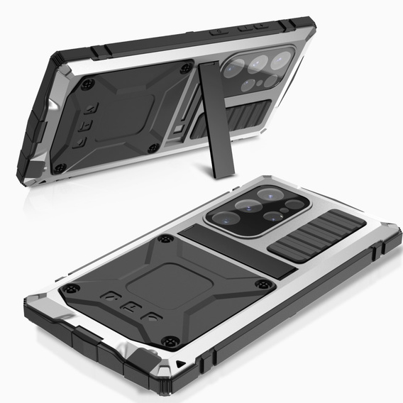 Etui pancerne do Samsung Galaxy S25 Ultra, R-JUST, srebrne