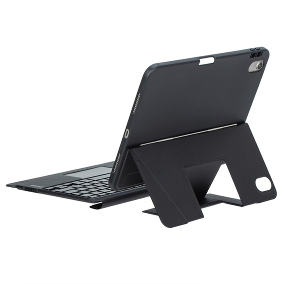Etui z klawiaturą Bluetooth i touchpadem do iPad 11" 2025 A16 (11 gen.) / iPad 10.9" 2022 (10 gen.) – czarne