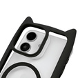 Etui do iPhone 11, do MagSafe, Cute Cat, czarne + Szkło na ekran