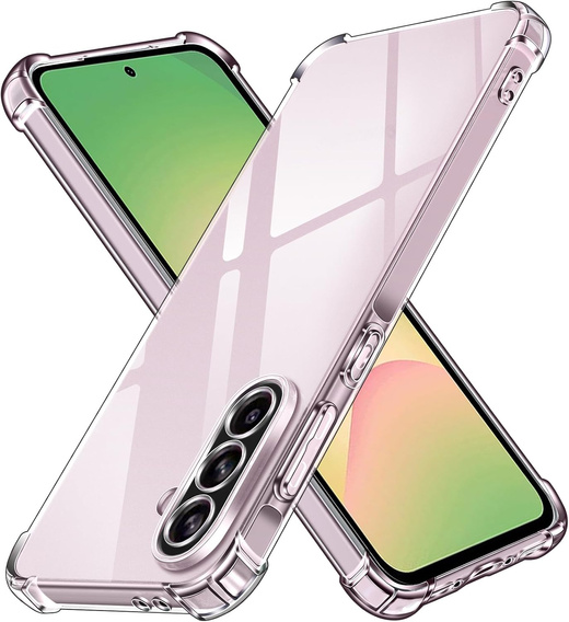 Etui do Samsung Galaxy A56 5G, Erbord Dropproof, przezroczyste + Szkło