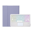 Etui z klawiaturą Bluetooth do Lenovo Tab K11 Gen 2, fioletowe