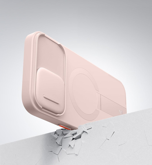 Etui do iPhone 16 Plus, Suritch Shockproof, do MagSafe, różowe