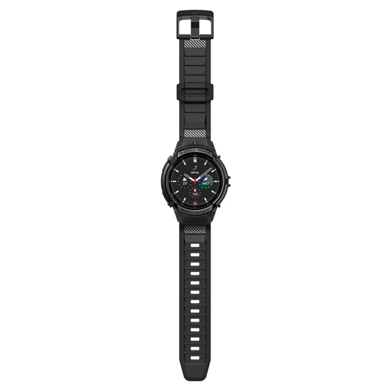 Pasek z Etui Spigen do Galaxy Watch 6 Classic 47mm, Rugged Armor Pro, Czarny