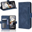 Etui z klapką do Motorola Moto G56 5G, Card Slot, granatowe