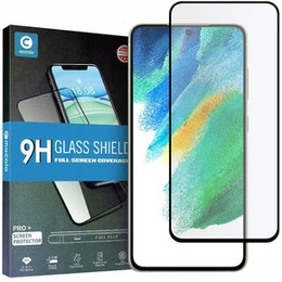 Szkło Hartowane Mocolo Full Glue do Samsung Galaxy S21 FE, czarna ramka
