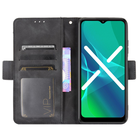 Etui z klapką do Samsung Galaxy A04S / A13 5G, Card Slot, czarne