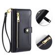 Etui z klapką do Xiaomi Redmi Note 13 Pro+, Wallet Zipper Pocket, czarne