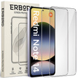 2x Szkło Hartowane do Xiaomi Redmi Note 14 4G, ERBORD 9H Hard Glass, szybka