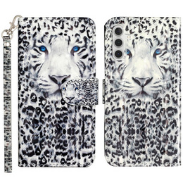 Etui z klapką do Samsung Galaxy A35 5G, Wallet, Leopard
