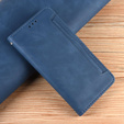 Etui z klapką do Honor 70 5G, Card Slot, granatowe