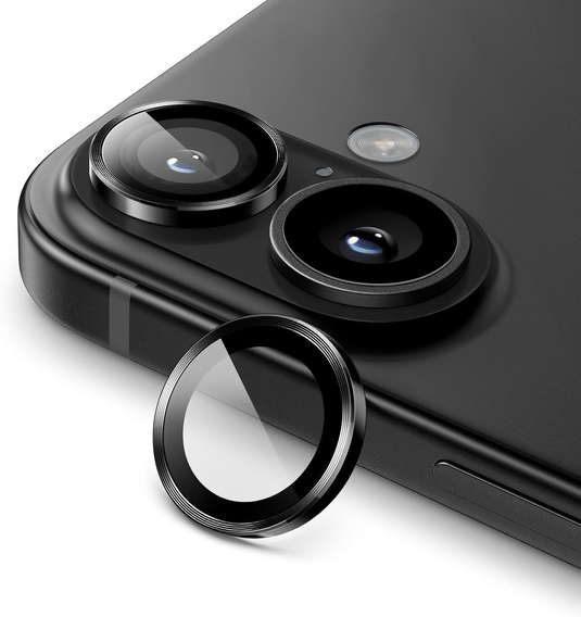 Szkło na aparat ERBORD OPTIK Pro do iPhone 17, czarne