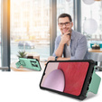 Etui pancerne do Samsung Galaxy A14 4G/5G, Camshield z podstawką, Zielone