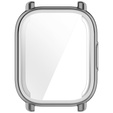 2w1 Etui z Osłoną na ekran do Xiaomi Redmi Watch 5 Lite, Srebrne