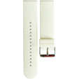 Pasek Silikonowy Uniwersalny 22mm, z poprzeczną linią, Biały