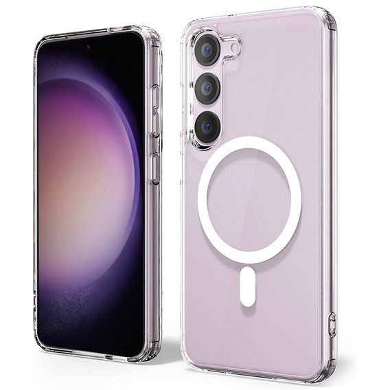 Etui do Samsung Galaxy S23 Plus do MagSafe, Dropproof magnetyczne przezroczyste