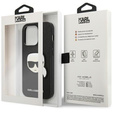 Etui Karl Lagerfeld do iPhone 14 Pro Max, Saffiano Karl's Head Patch, czarne