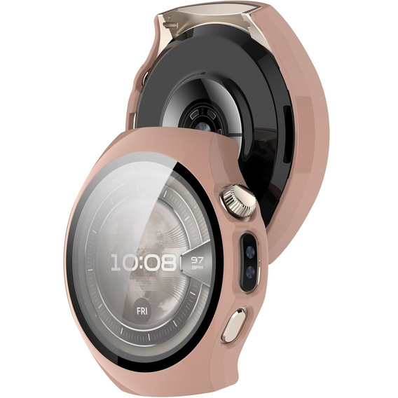 2w1 Etui + Szkło Hartowane do Huawei Watch 5 46mm, Różowe