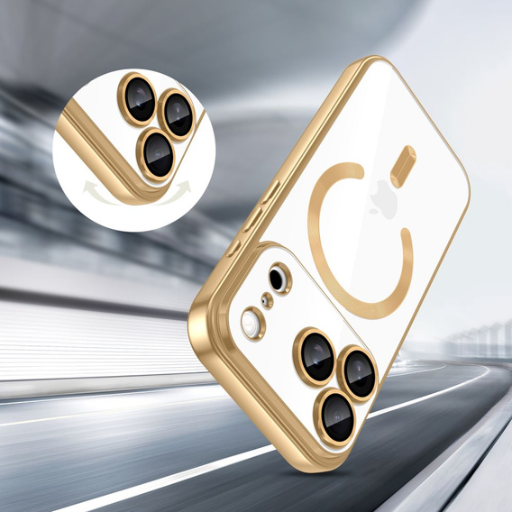 Etui do iPhone 17 Pro Electro MagSafe – złote