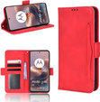 Etui z klapką do Motorola Moto G86 Power 5G, Card Slot, czerwone
