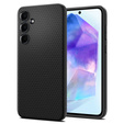 Etui Spigen do Samsung Galaxy A55 5G, Liquid Air, czarne + Szkło Hartowane 9H