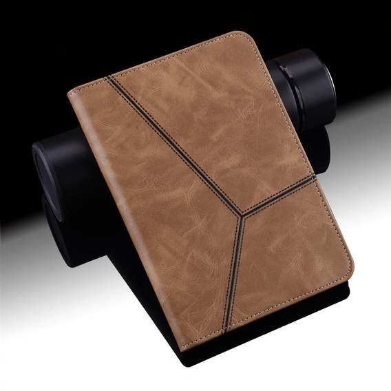 Etui do Samsung Galaxy Tab S10 Lite / S10 FE / S9 FE / S9, Classic, z miejscem na rysik, brązowe