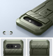 Etui pancerne do Google Pixel 9a, Dexnor Kickstand (Two Frames), zielone
