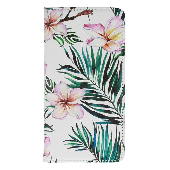 Etui Wallet do Samsung Galaxy A72 5G / A72 LTE, Leaves