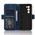 Etui z klapką do Oppo Reno 12, Card Slot, granatowe