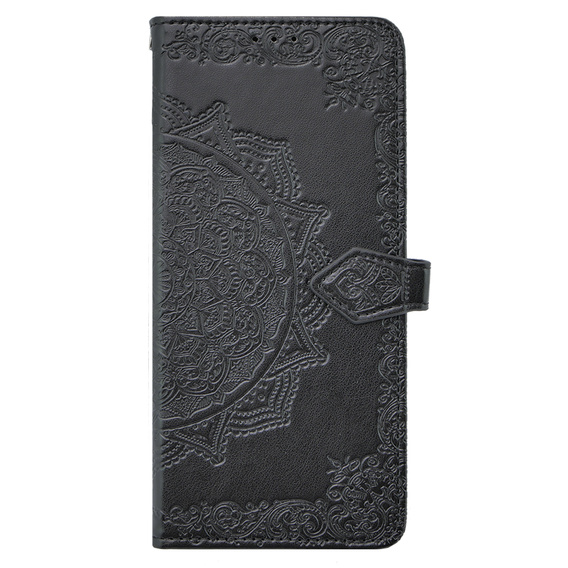 Etui z klapką do Oppo A79 5G, Mandala, czarne