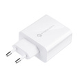 Forcell F-Energy TFK‑TC‑45WPD – Szybka ładowarka sieciowa USB-C 45 W QC4.0/PD - Biała
