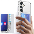 Etui do Samsung Galaxy S24, Card Holder, przezroczyste