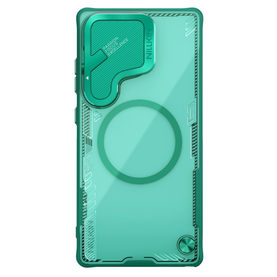 Etui do Samsung Galaxy S25 Ultra, pancerne Nillkin, Icelade Prop, do Magsafe, zielone