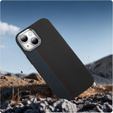 Etui do iPhone 14, Carbon Fiber MagSafe, czarne / niebieskie