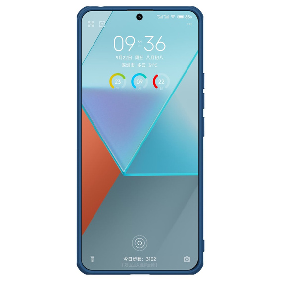 Etui NILLKIN do Xiaomi Redmi Note 13 Pro 5G, Obudowa Super Frosted Shield Case, Niebieskie