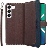 Etui Wallet do Samsung Galaxy S22+ Plus 5G, KHAZNEH RFID, Dual Color, Brown