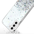 Etui do Samsung Galaxy S22 5G, Glittery, srebrne