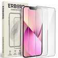 2x Szkło Hartowane do iPhone 13 Mini, ERBORD 9H Hard Glass, szybka