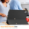 Etui z klapką do Xiaomi Redmi Pad 2 Pro, Smartcase, czarne