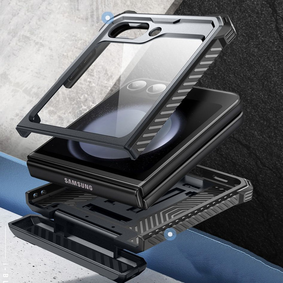 Etui Supcase IBLSN Armorbox do Samsung Galaxy Z Flip 6, Czarne