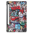 Etui do Samsung Galaxy Tab S9 FE, Smartcase Pen Slot, graffiti